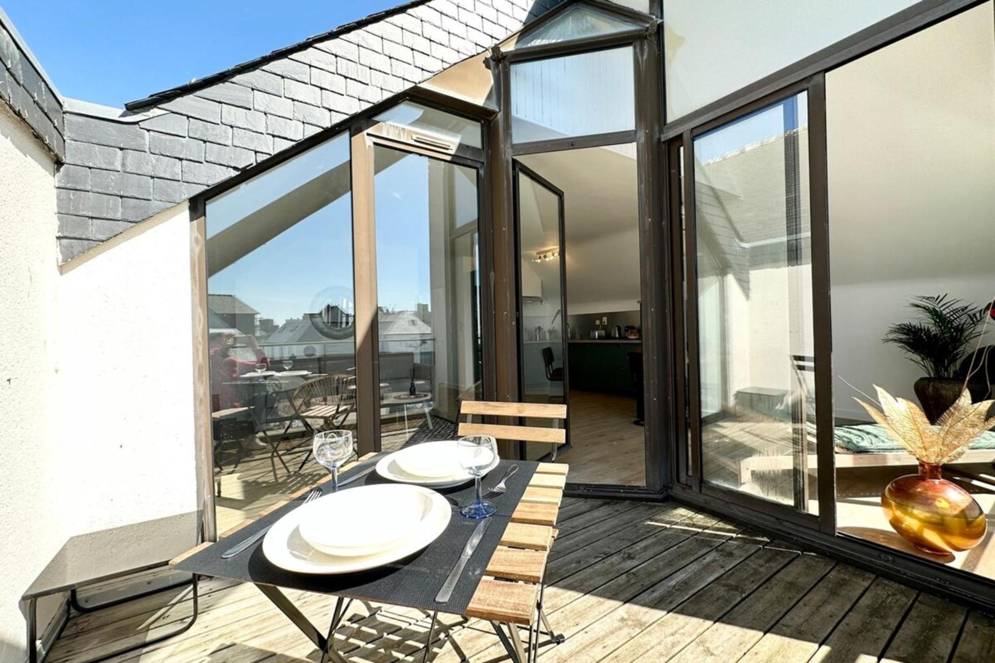 T2 Neuf Top Cocooning Terrasse - Face A La Mer Ploemeur Exterior photo